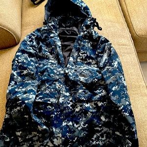 Blue Navy parka